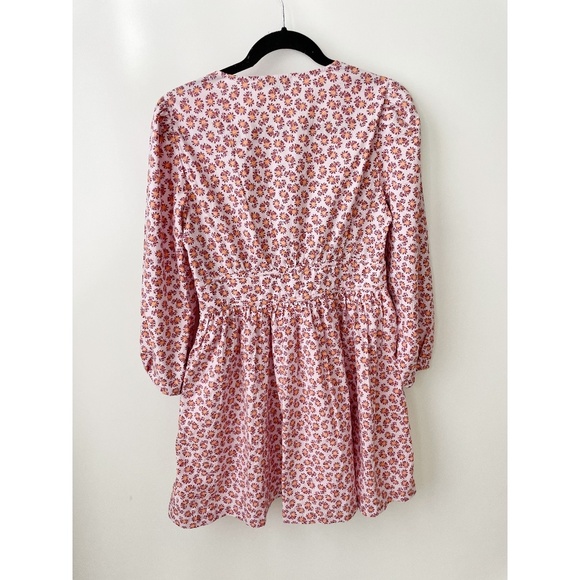 J.Crew cotton poplin mini dress peony paisley print Pink - Picture 8 of 9